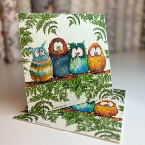 Disktrasa med ugglor