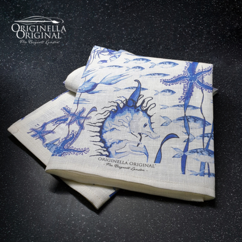 Ocean blue_tea towel
