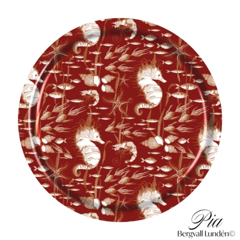 Ocean-blue_red tray