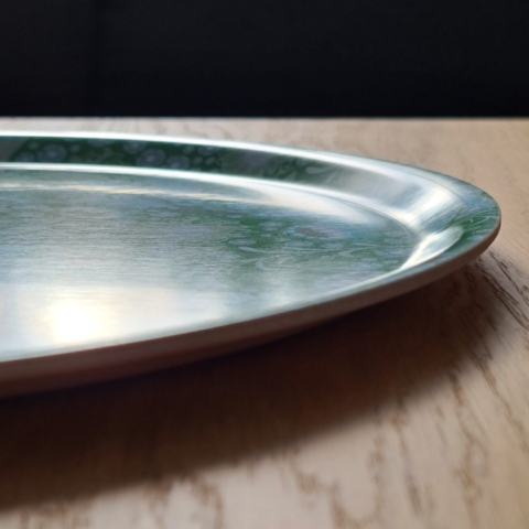 Birch wood tray - Springtime bloom